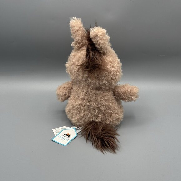 Jellycat Little Horse Plush Stuffed Animal Brown Fuzzy 7" New Authentic U.S. - Picture 3 of 8